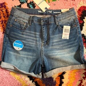 Wallflower Women's Blue Denim Shorts